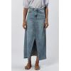 imageDEAR JOHN Vianna Womens Denim Skirt Front Slit Clean HemNarvik