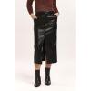 imageDEAR JOHN Womens Sia Ballerina Length SkirtBlack Vegan Leather