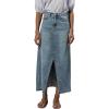 imageDEAR JOHN Vianna Womens Denim Skirt Front Slit Clean HemNarvik