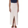 imageDEAR JOHN Vianna Womens Denim Skirt Front Slit Clean HemWheat