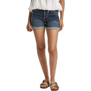 imageDEAR JOHN Ava Womens Denim Shorts Mid Rise Classic Comfort Stretch Short InseamNavan