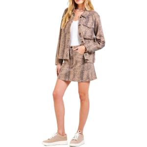 imageDEAR JOHN Quinn Womens High Rise SkirtSnow Leopard