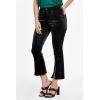imageDEAR JOHN Jeanne Flared Leg Womens Pants Mid RiseBlack Embossed