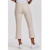 imageDEAR JOHN Jeanne Flared Leg Womens Pants Mid RiseBone Vegan Leather