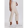 imageDEAR JOHN Jeanne Flared Leg Womens Pants Mid RiseBone Vegan Leather