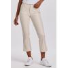 imageDEAR JOHN Jeanne Flared Leg Womens Pants Mid RiseBone Vegan Leather
