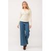 imageDEAR JOHN Womens Luna Thermal Placket TopAntique White