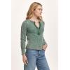 imageDEAR JOHN Womens Luna Thermal Placket TopDark Moss
