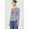 imageDEAR JOHN Womens Luna Thermal Placket TopVintage Indigo