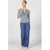 imageDEAR JOHN Womens Luna Thermal Placket TopVintage Indigo