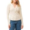 imageDEAR JOHN Womens Luna Thermal Placket TopAntique White