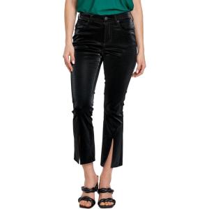 imageDEAR JOHN Jeanne Flared Leg Womens Pants Mid RiseBlack Embossed