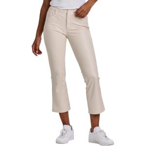 imageDEAR JOHN Jeanne Flared Leg Womens Pants Mid RiseBone Vegan Leather