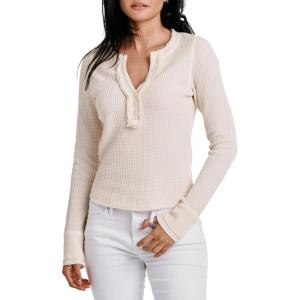 imageDEAR JOHN Womens Luna Thermal Placket TopCream