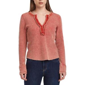 imageDEAR JOHN Womens Luna Thermal Placket TopCrimson