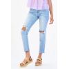 imageDEAR JOHN Aiden Girfriend Womens Jeans Skinny Slim Leg Mid Rise Ankle InseamHavana