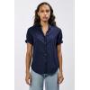 imageDEAR JOHN Benning Poplin Womens Shirt  Size XSmall  Black Iris