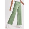 imageDEAR JOHN Fiona Wide Leg Women Jeans Mid Rise Denim Full Inseam Comfort Stretch FitNephrite