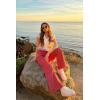 imageDEAR JOHN Fiona Wide Leg Women Jeans Mid Rise Denim Full Inseam Comfort Stretch FitViva Magenta