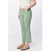 imageDEAR JOHN Jeanne Flared Jeans for Women Mid Rise Cropped Inseam Fray Hem Stretch Denim Iceberg Green Size 27