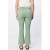 imageDEAR JOHN Jeanne Flared Jeans for Women Mid Rise Cropped Inseam Fray Hem Stretch Denim Iceberg Green Size 27