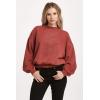imageDEAR JOHN Lara Womens Sweatshirt Crewneck Long SleeveIntense Rust