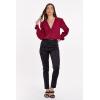 imageDEAR JOHN Lenon Womens Pants SlimStraight Leg High RiseBlack Suede