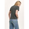 imageDEAR JOHN Madelyn Short Sleeve VNeck Womens Relaxed Jersey TeeDark Moss