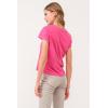 imageDEAR JOHN Madelyn Short Sleeve VNeck Womens Relaxed Jersey TeePink Flash