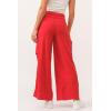 imageDEAR JOHN Marvey Womens Pant Colored High Rise Wide Leg Ankle Inseam Pants for WomenFiretruck Red Linen