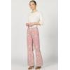 imageDEAR JOHN Micah Novelty Wide Leg Jeans Mid Rise Raw Cut Hem  Full Length Inseam  Printed Stretch Denim  Tibetan Tapestry  Size 27