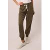 imageDEAR JOHN Womens Jacey Super High Rise Cropped Jogger Pants Size L Cypress