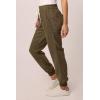imageDEAR JOHN Womens Jacey Super High Rise Cropped Jogger Pants Size L Cypress
