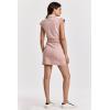 imageDEAR JOHN Womens Kate Button Front Colored Denim Dress SizeDress Pink