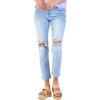 imageDEAR JOHN Aiden Girfriend Womens Jeans Skinny Slim Leg Mid Rise Ankle InseamHavana