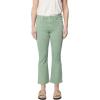 imageDEAR JOHN Jeanne Flared Jeans for Women Mid Rise Cropped Inseam Fray Hem Stretch Denim Iceberg Green Size 27