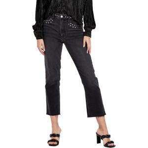 imageDEAR JOHN Frankie Womens Jeans Straight Fit Cropped High RiseChadwick