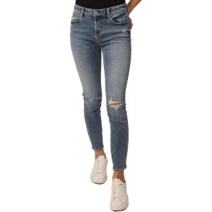 imageDEAR JOHN Gisele Womens Skinny Jeans Mid Rise MidWaisted Classic ComfortBurguess