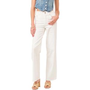 imageDEAR JOHN Holly Straight Leg Womens Jeans High Rise Full Inseam Comfort Streatch DenimWhite