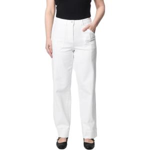 imageDEAR JOHN Holly Straight Leg Womens Jeans High Rise Full Inseam Comfort Streatch DenimWhite2