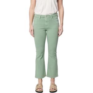 imageDEAR JOHN Jeanne Flared Jeans for Women Mid Rise Cropped Inseam Fray Hem Stretch Denim Iceberg Green Size 27