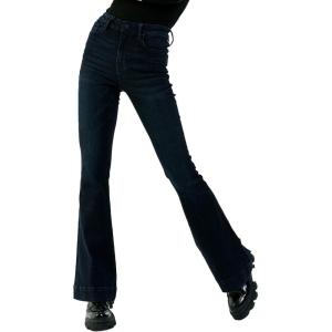 imageDEAR JOHN Laney Flare Womens Jeans Mid Rise Clean HemHumboldt