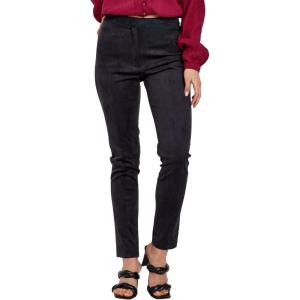 imageDEAR JOHN Lenon Womens Pants SlimStraight Leg High RiseBlack Suede