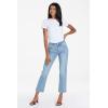 imageDEAR JOHN Blaire Womens Straight Leg Jeans Mid Rise Ankle InseamUrban Bay