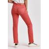 imageDEAR JOHN Blaire Womens Straight Leg Jeans Mid Rise Ankle InseamViva Magenta