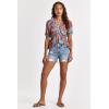 imageDEAR JOHN Ivy Womens Shorts Classic HighRise Casual Trendy Raw Edge Hem Dressy Trendy Lounge Wear ShortDouque