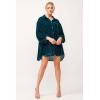 imageDEAR JOHN Leigh Womens Dress Collard Button Down 34 SleeveDeep Teal