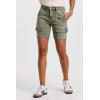 imageDEAR JOHN Ruthie Denim Shorts Women Mid Rise Classic Casual Comfort FitArmy Moss