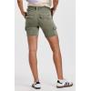 imageDEAR JOHN Ruthie Denim Shorts Women Mid Rise Classic Casual Comfort FitArmy Moss