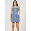 imageDEAR JOHN Sabrina Denim Womens Dress  Size Medium  Pacific